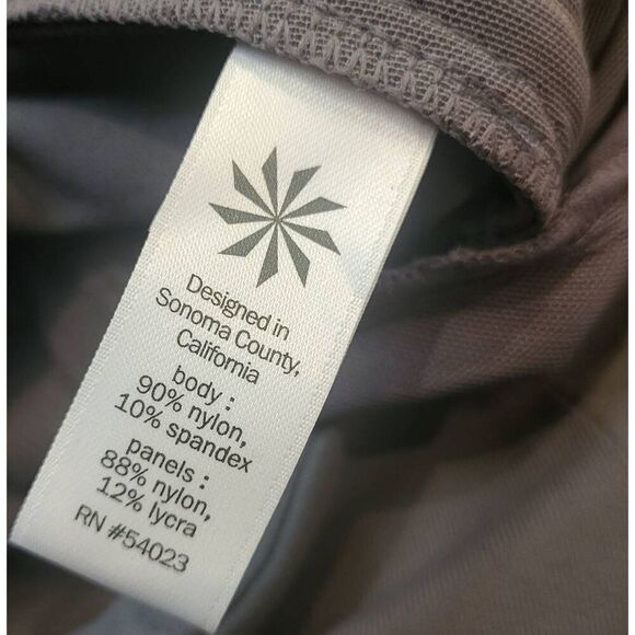 Athleta Leggings Women's 0 Grey Hybrid Summiter Tight Hiking Trail Zip Pockets - Picture 5 of 5